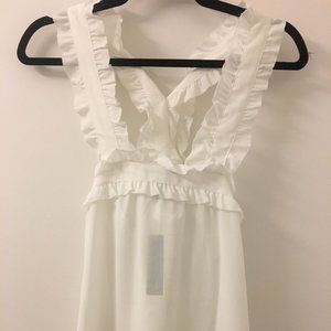 White drapery tank 10 petite